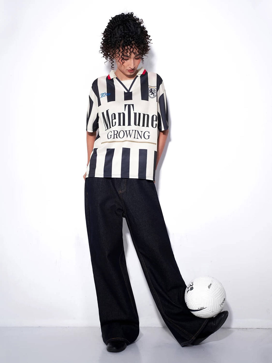 F3F Select Parody Striped Short Sleeve Soccer Jersey | Face 3 Face
