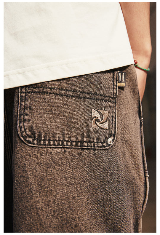 Remedy Washed Double Knee Denim Shorts | Face 3 Face