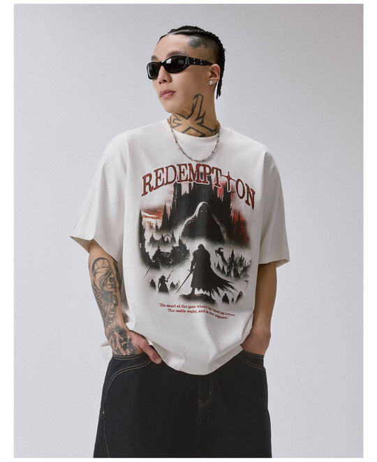 F2CE Redemption Vintage Print Short Sleeve Tee | Face 3 Face