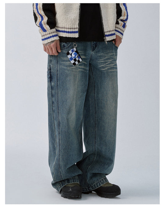 F2CE Washed Double Waist Layer Jeans | Face 3 Face