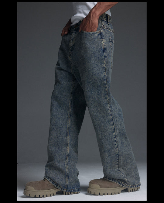 NOVACAM Frosted-Wash Flared Jeans | Face 3 Face