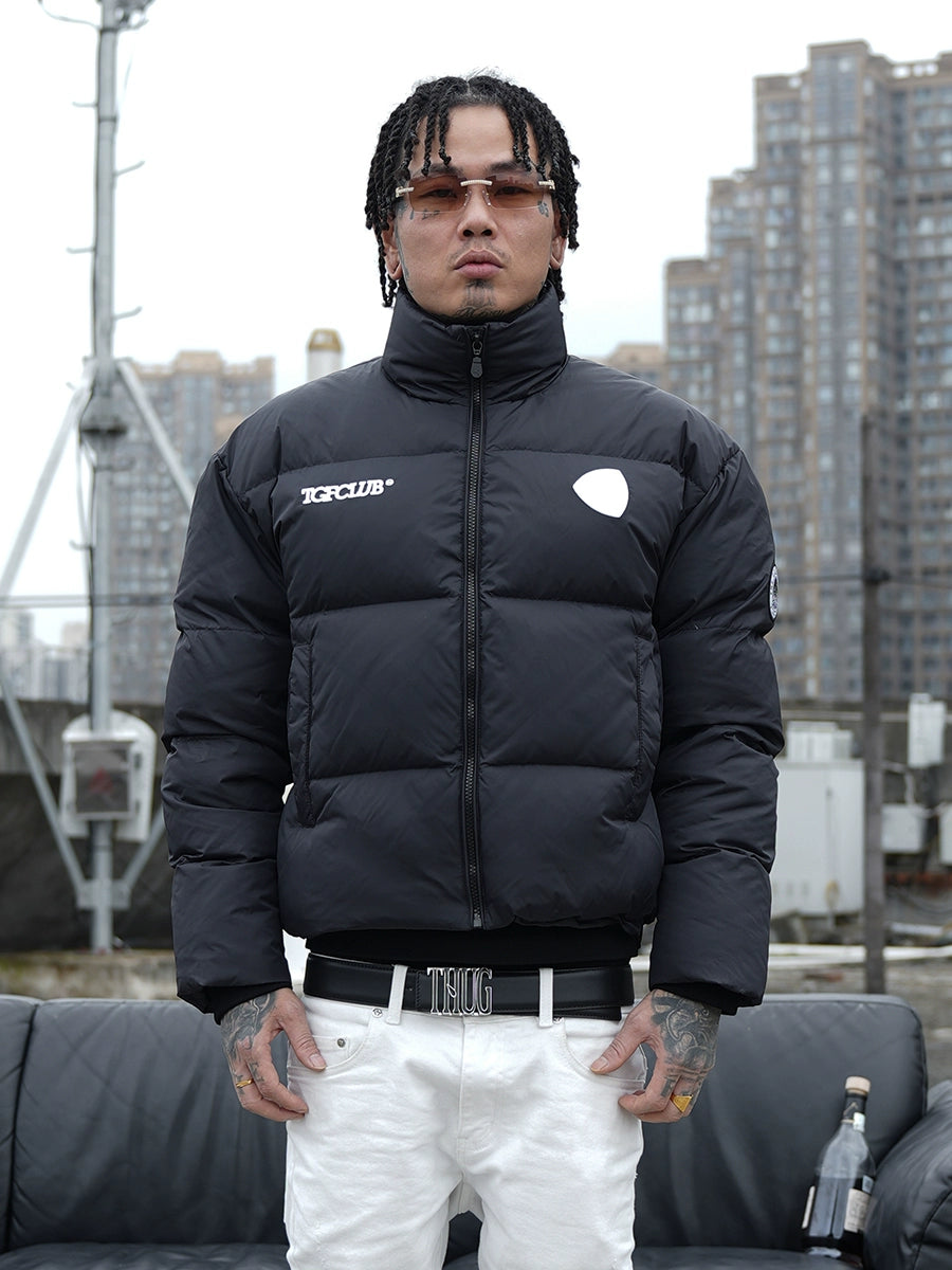 TGFCLUB Embroidered Short Down Jacket | Face 3 Face