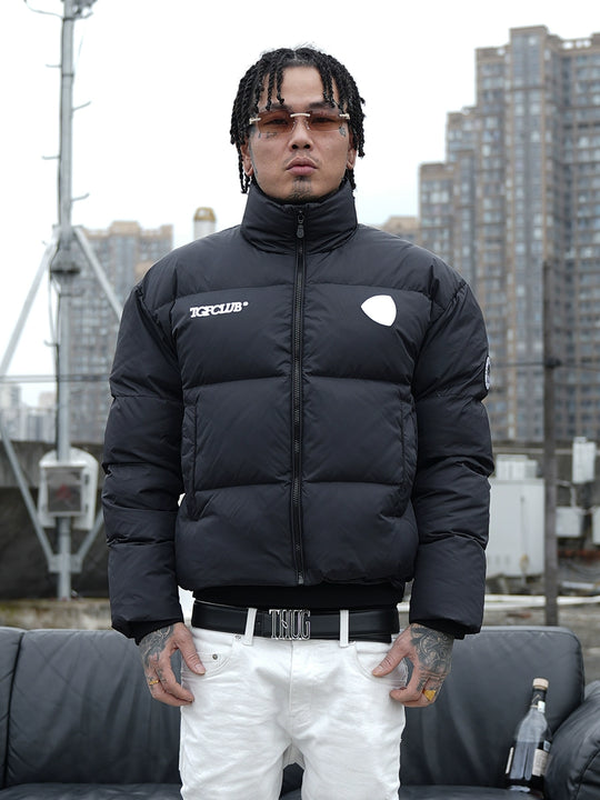 TGFCLUB Embroidered Short Down Jacket | Face 3 Face