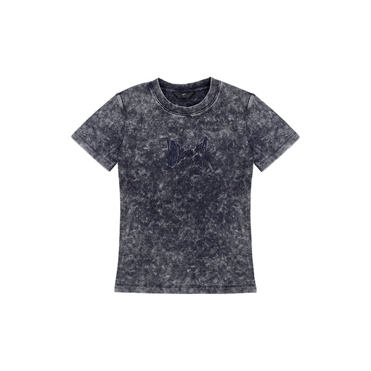 1807 18xxx7 3D Embroidered Tie Dye Slim Tee | Face 3 Face