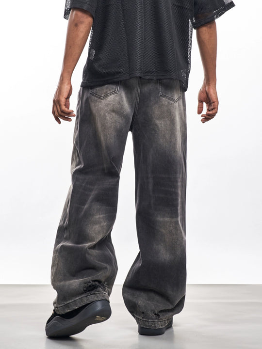 F3F Select Five Buttons Washed Black Jeans | Face 3 Face