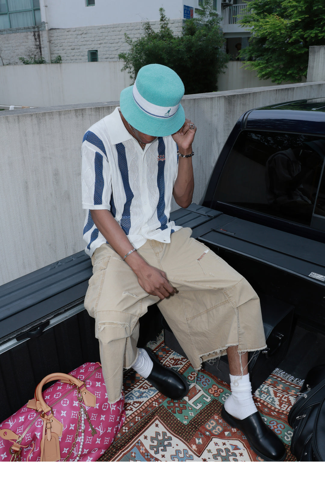 STEEPC Colorblock Knit Short Sleeve Shirt | Face 3 Face