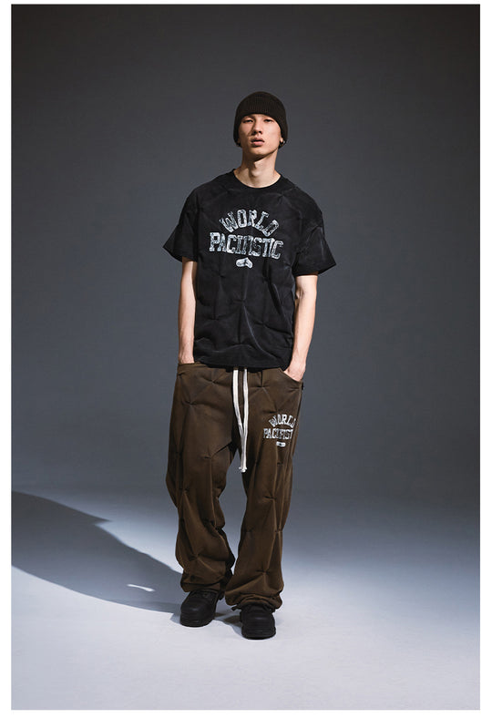 Remedy Aged Print Pinch Pleated Baggy Sweatpants | Face 3 Face
