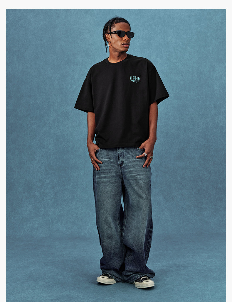 MEDM Basic Embroidered Logo Tee | Face 3 Face