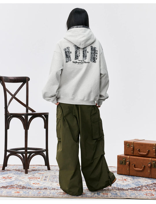 MEDM Ethnic Paisley Patch Embroidered Hoodie | Face 3 Face