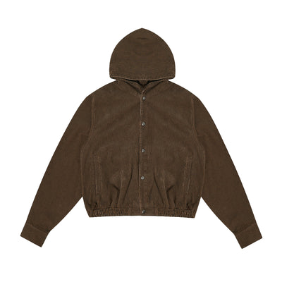 JHYQ Corduroy Hooded Jacket | Face 3 Face