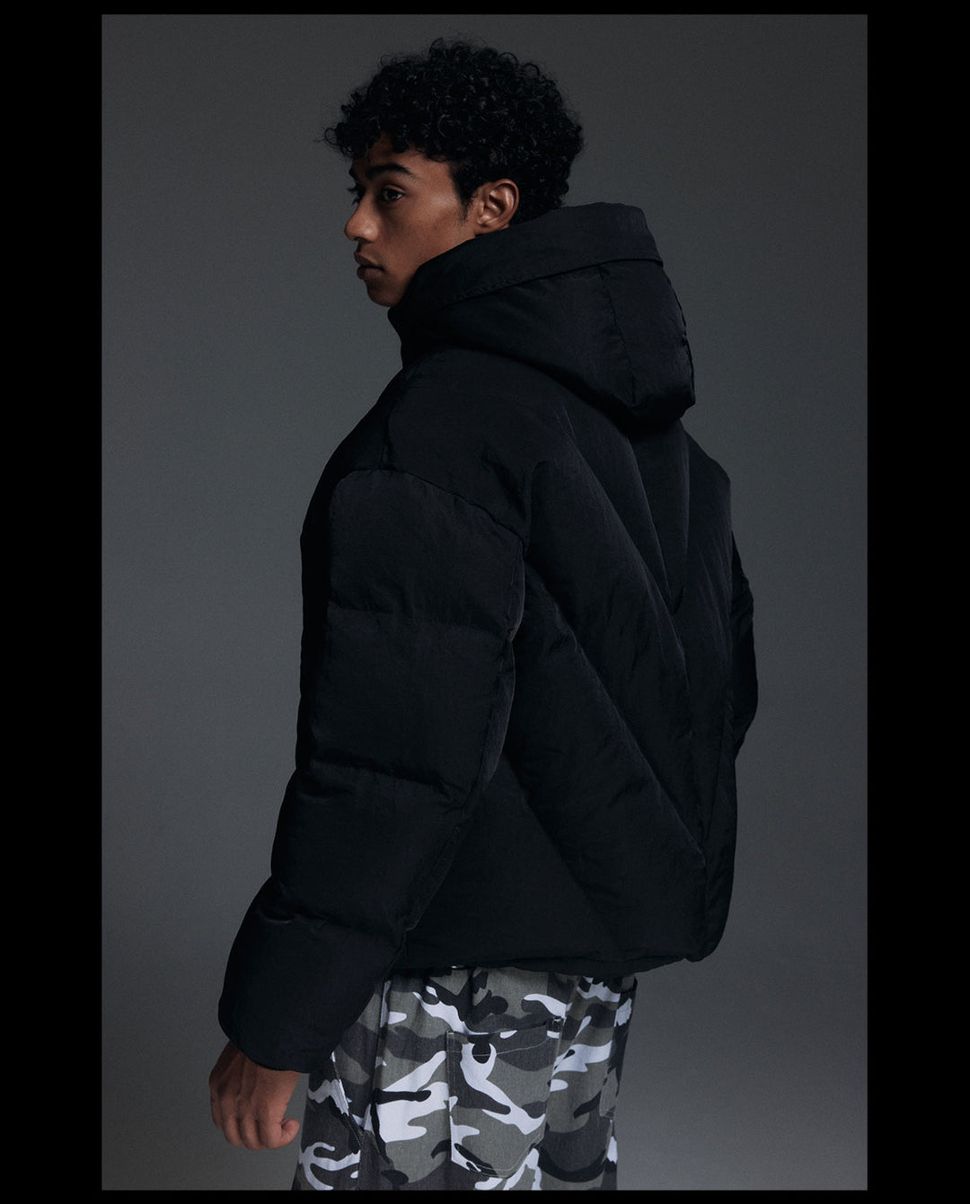 NOVACAM Hooded Short Puffer Jacket | Face 3 Face