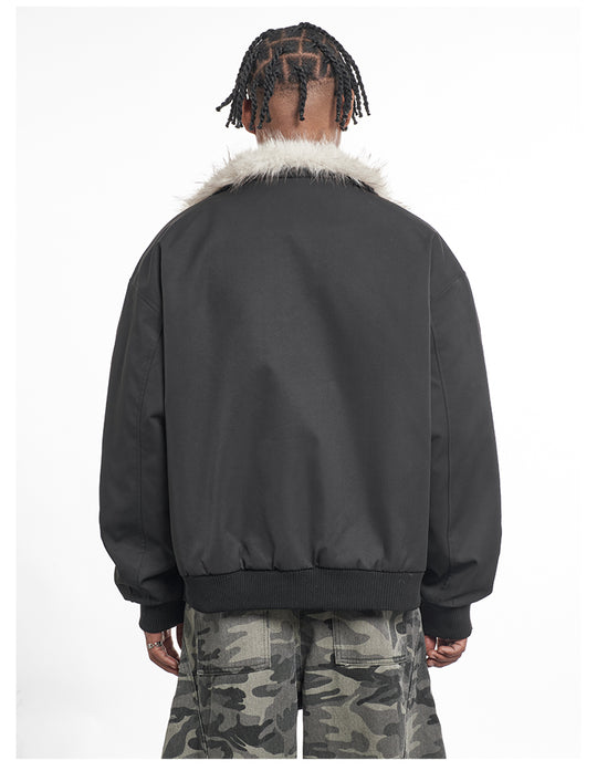 F3F Select Faux Fur Lining Bomber Jacket | Face 3 Face