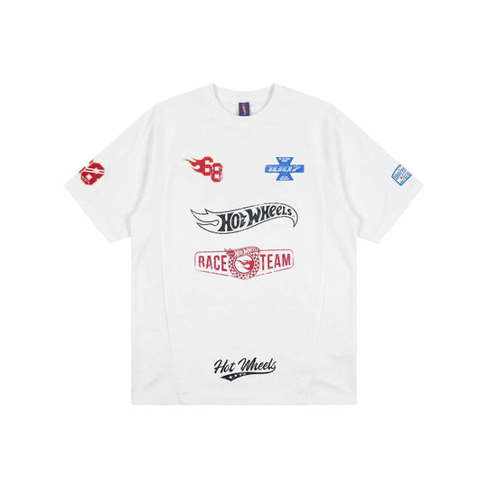 1807 Hot Wheels Racing Multi Logo Vintage Print Short Sleeve Tee