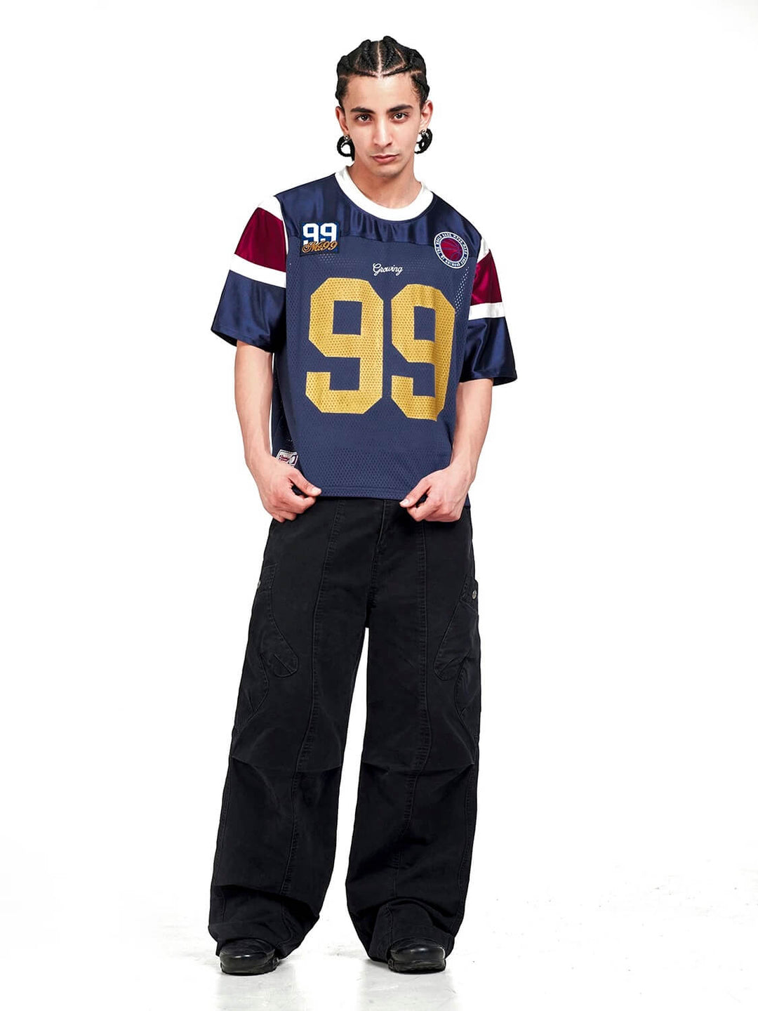 F3F Select Black Utility Baggy Cargo Pants | Face 3 Face