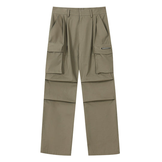 Harsh and Cruel Multi Pocket Metal Tag Pleated Paratrooper Cargo Pants | Face 3 Face