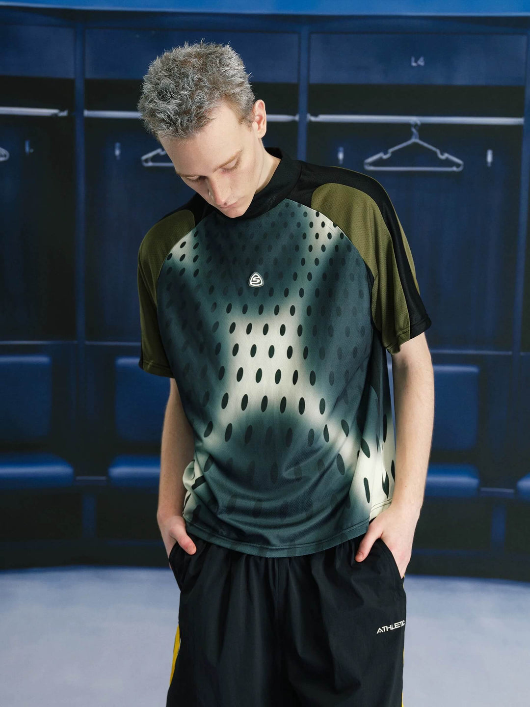 S45 Gradient Dot Mesh Short Sleeve Soccer Jersey | Face 3 Face