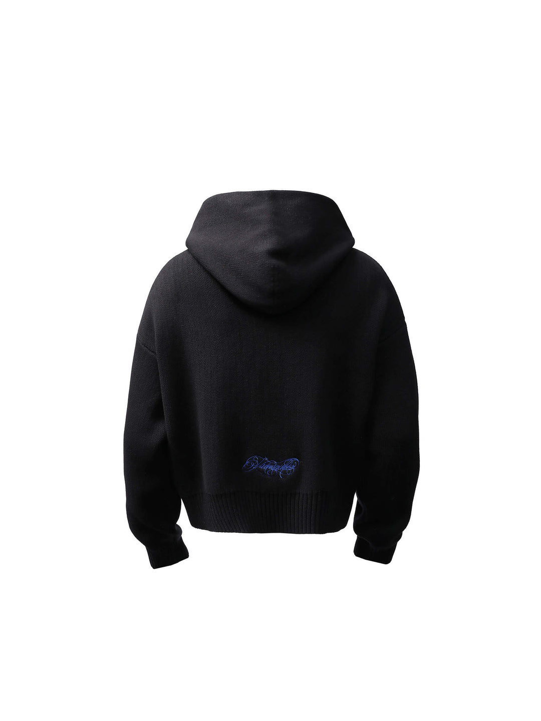 KARMANISTIC Embroidered Zip Up Knit Hoodie | Face 3 Face