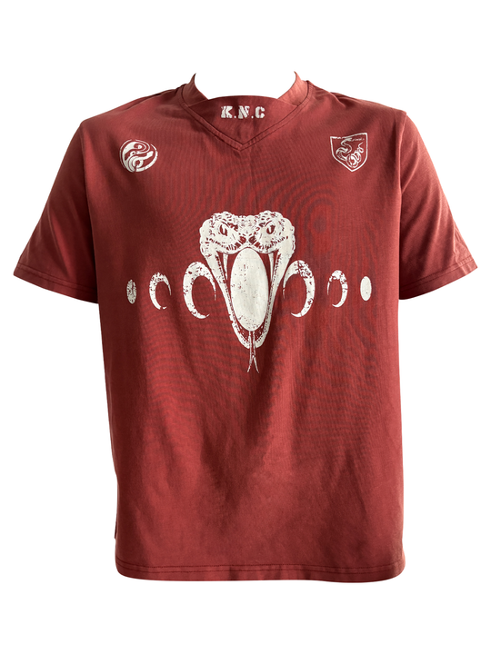KARMANISTIC Old Washed Snake Head Print Tee | Face 3 Face