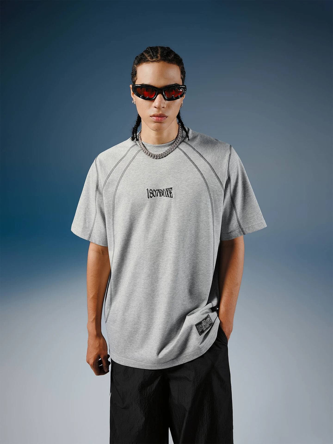 1807 Contrast Stitch Quick Dry Short Sleeve Tee | Face 3 Face