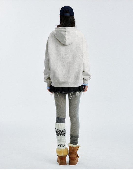 MEDM Star Logo Leather Patch Hoodie | Face 3 Face