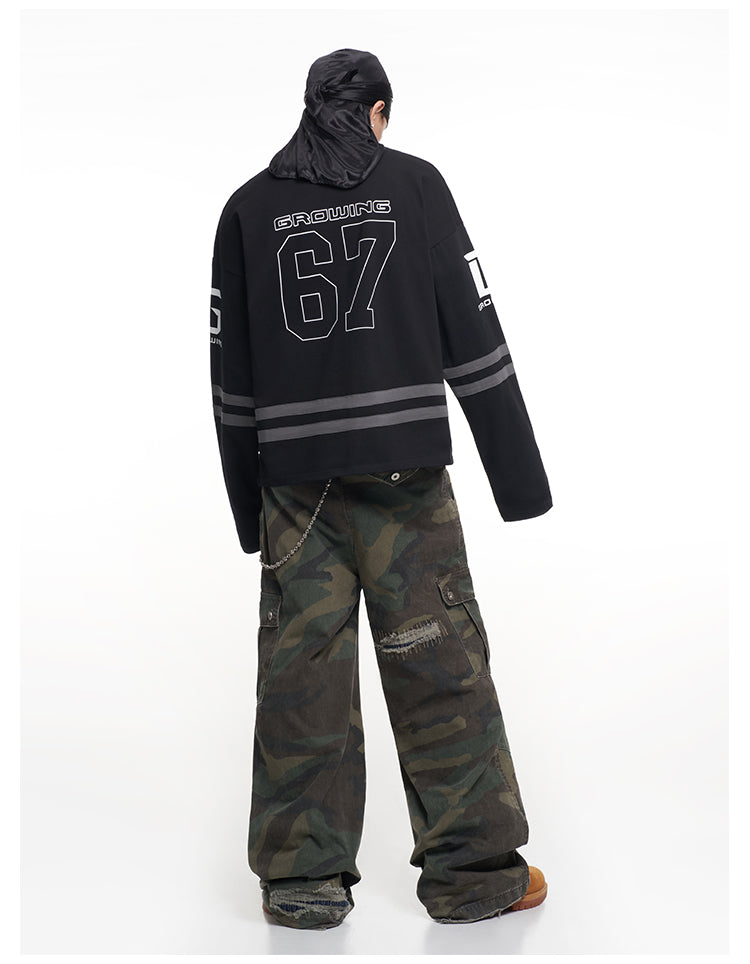 F3F Select 67 Number Long Sleeve Hockey Jersey | Face 3 Face