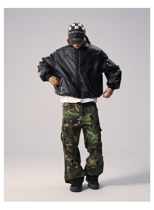 Remedy Number Patch Embroidered MA-1 Bomber Jacket | Face 3 Face