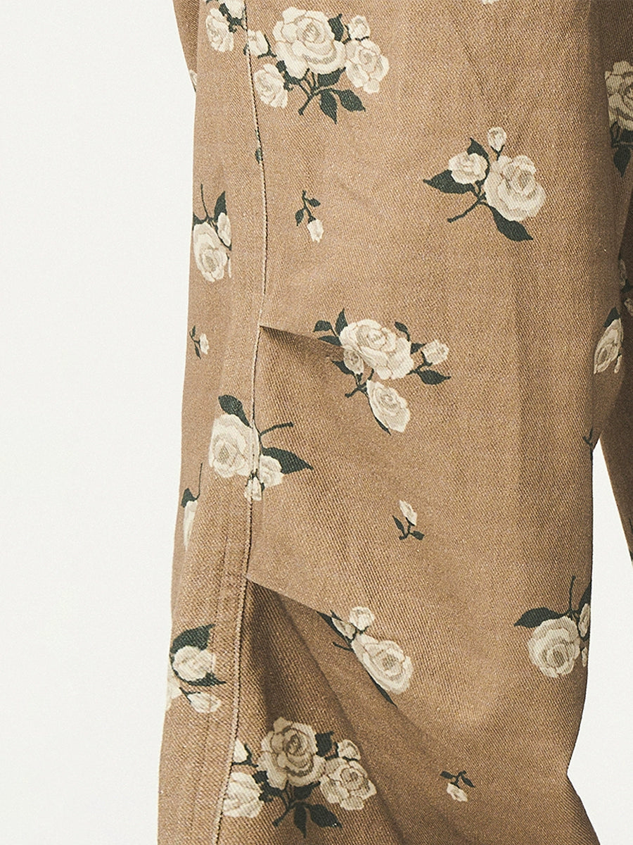 EMPTY REFERENCE Floral Baggy Work Pants | Face 3 Face