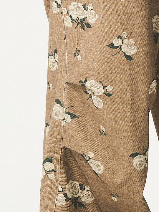 EMPTY REFERENCE Floral Baggy Work Pants | Face 3 Face