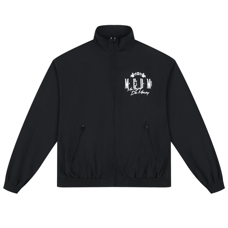 MEDM Basic Logo Embroidered Track Jacket | Face 3 Face