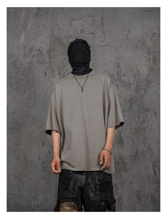 UNDERWATER Gray Sand-Washed Basic Faded Tee | Face 3 Face