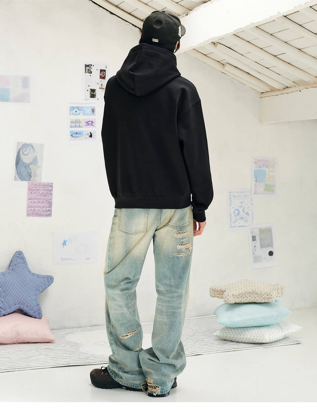 MEDM 3D Colorful Graffiti Logo Embroidered Hoodie | Face 3 Face