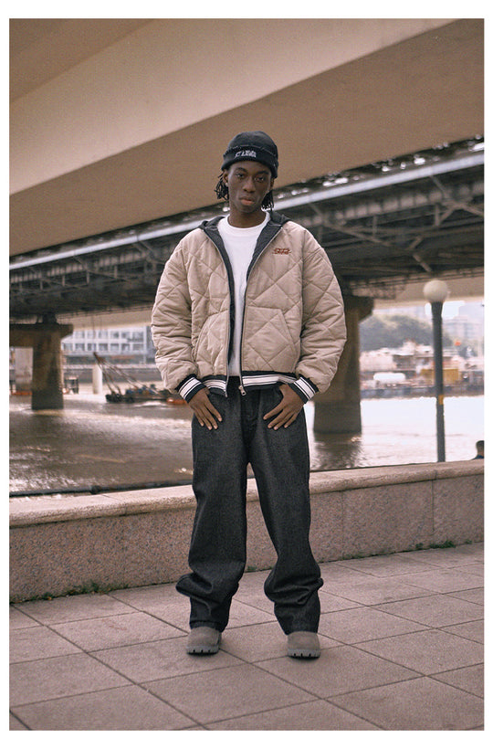 Remedy x STA STARMD Embroidered Quilted Hoodie Jacket | Face 3 Face