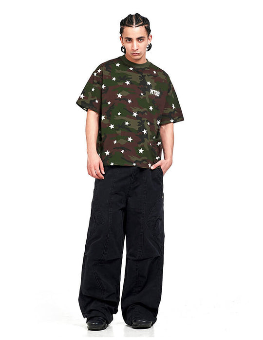 F3F Select Black Utility Baggy Cargo Pants | Face 3 Face