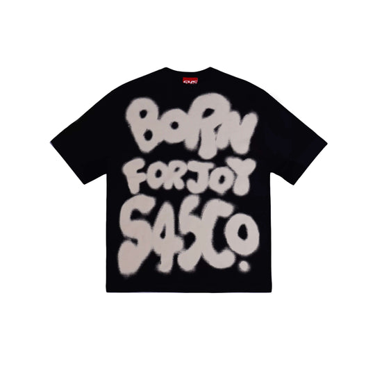 S45 Graffiti Letter Print Short Sleeve Tee | Face 3 Face
