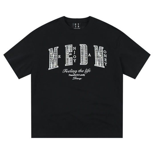 MEDM Patch Embroidered Pearl Tee | Face 3 Face