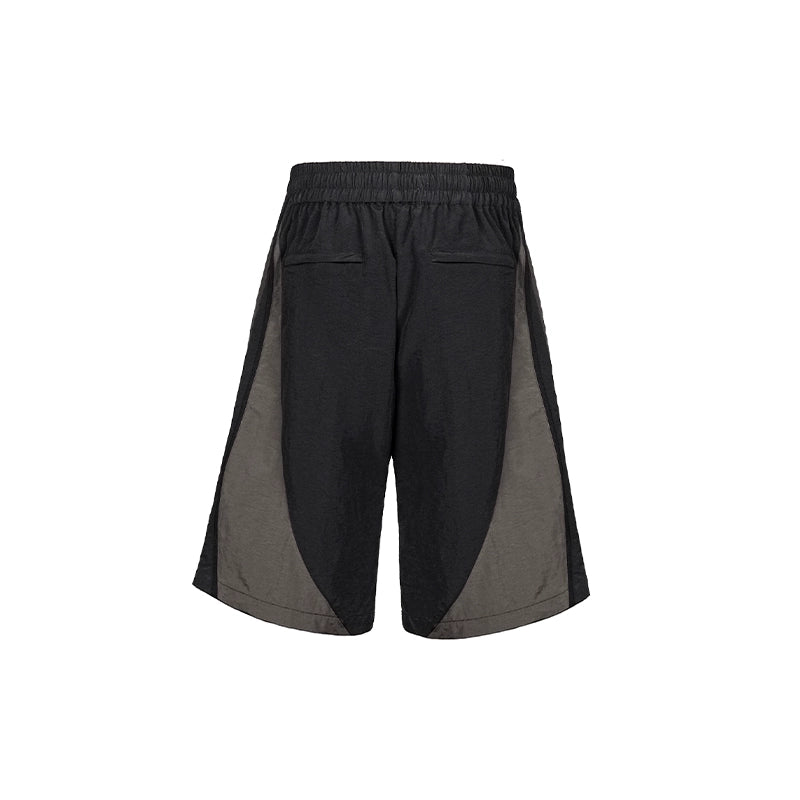 UNDERWATER Curved Mesh Patchwork Nylon Shorts | Face 3 Face