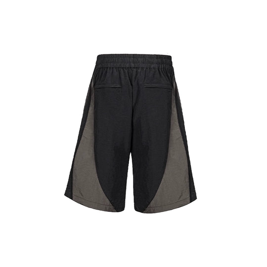 UNDERWATER Curved Mesh Patchwork Nylon Shorts | Face 3 Face