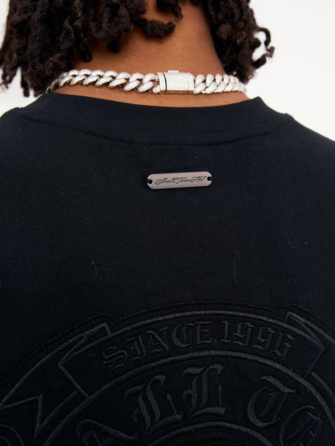 Small Town Kid Ring Patch Embroidery Long Sleeve Tee | Face 3 Face