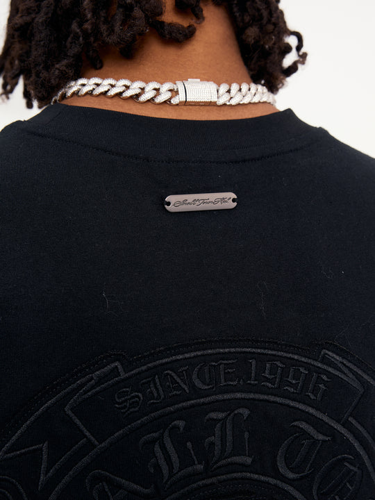 Small Town Kid Ring Patch Embroidery Long Sleeve Tee | Face 3 Face