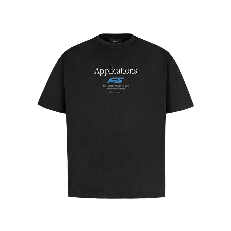 ANTIDOTE Logo Typography Letters Printed Tee