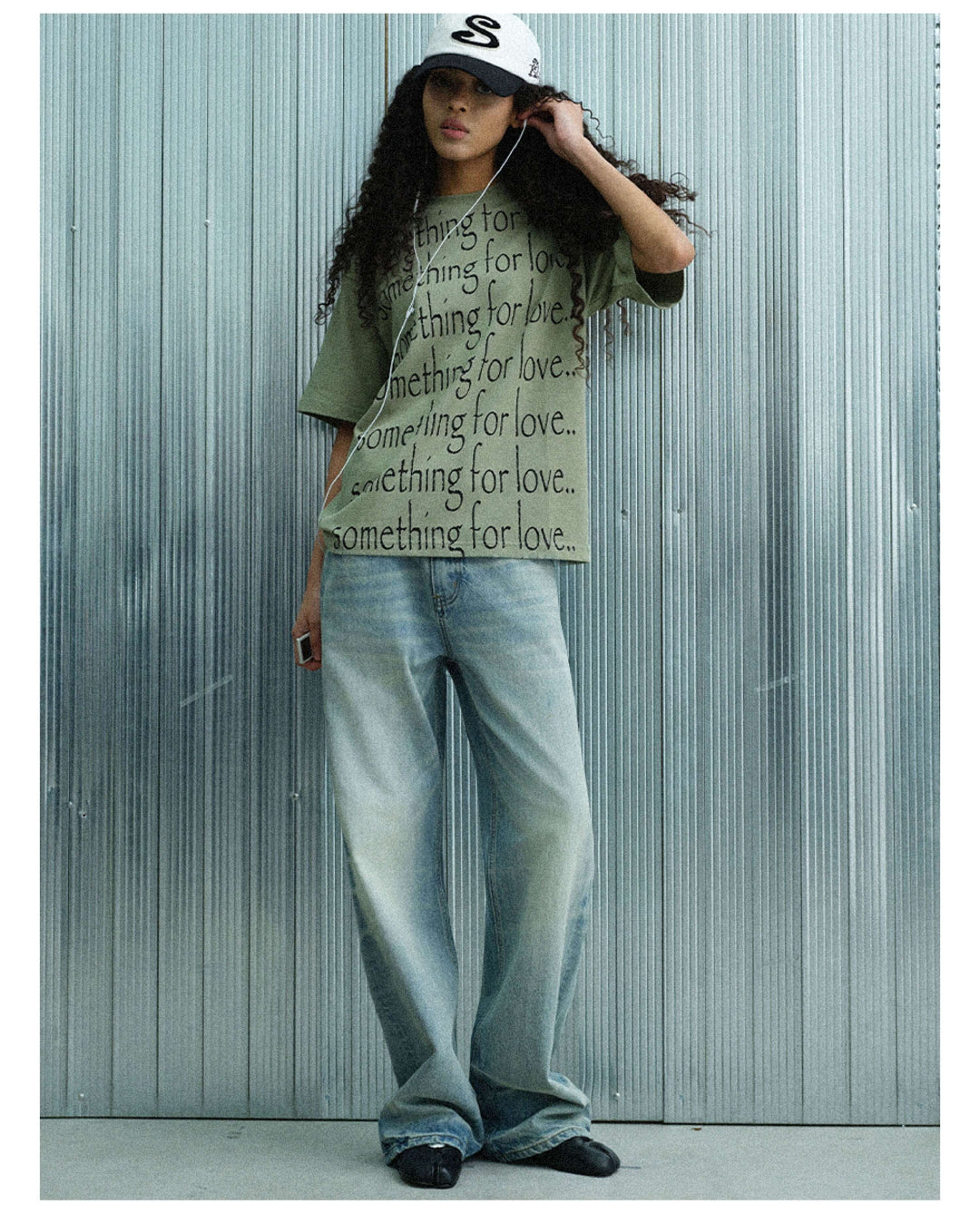 S45 Vintage Whisker Wash Distressed Slub Denim Jeans
