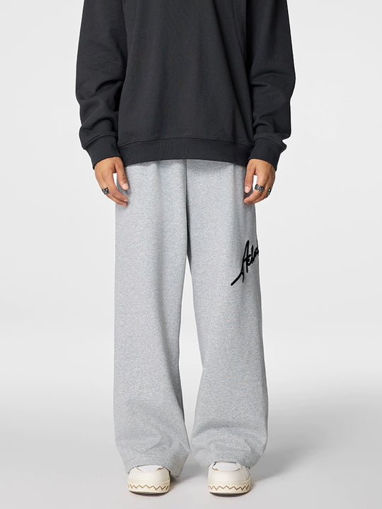 Achock Logo Embroidery Baggy Sweatpants | Face 3 Face