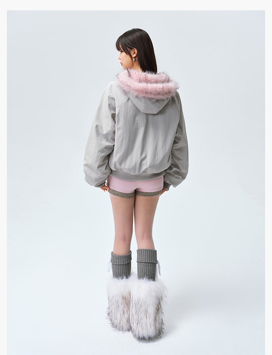 MEDM Fur-Lined Hooded Jacket | Face 3 Face