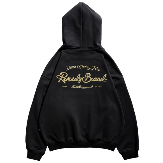 Remedy Metal Wax Seal Chain Embroidered Hoodie | Face 3 Face