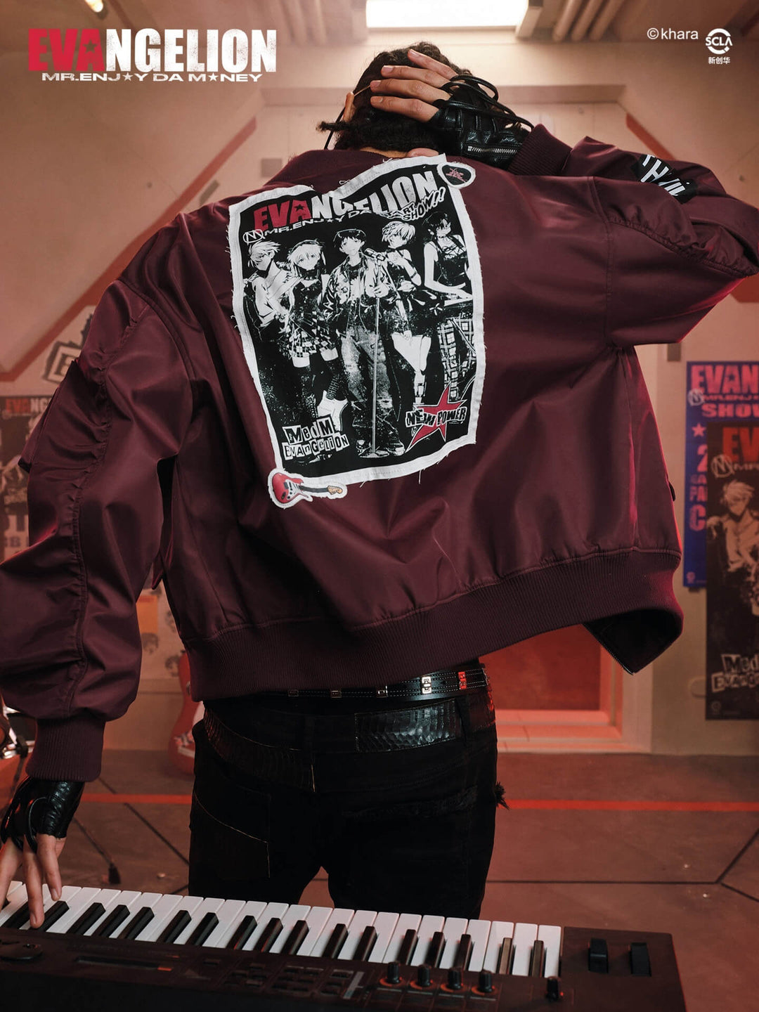 MEDM x EVA NEVER END Character Portraits MA-1 Bomber Jacket | Face 3 Face