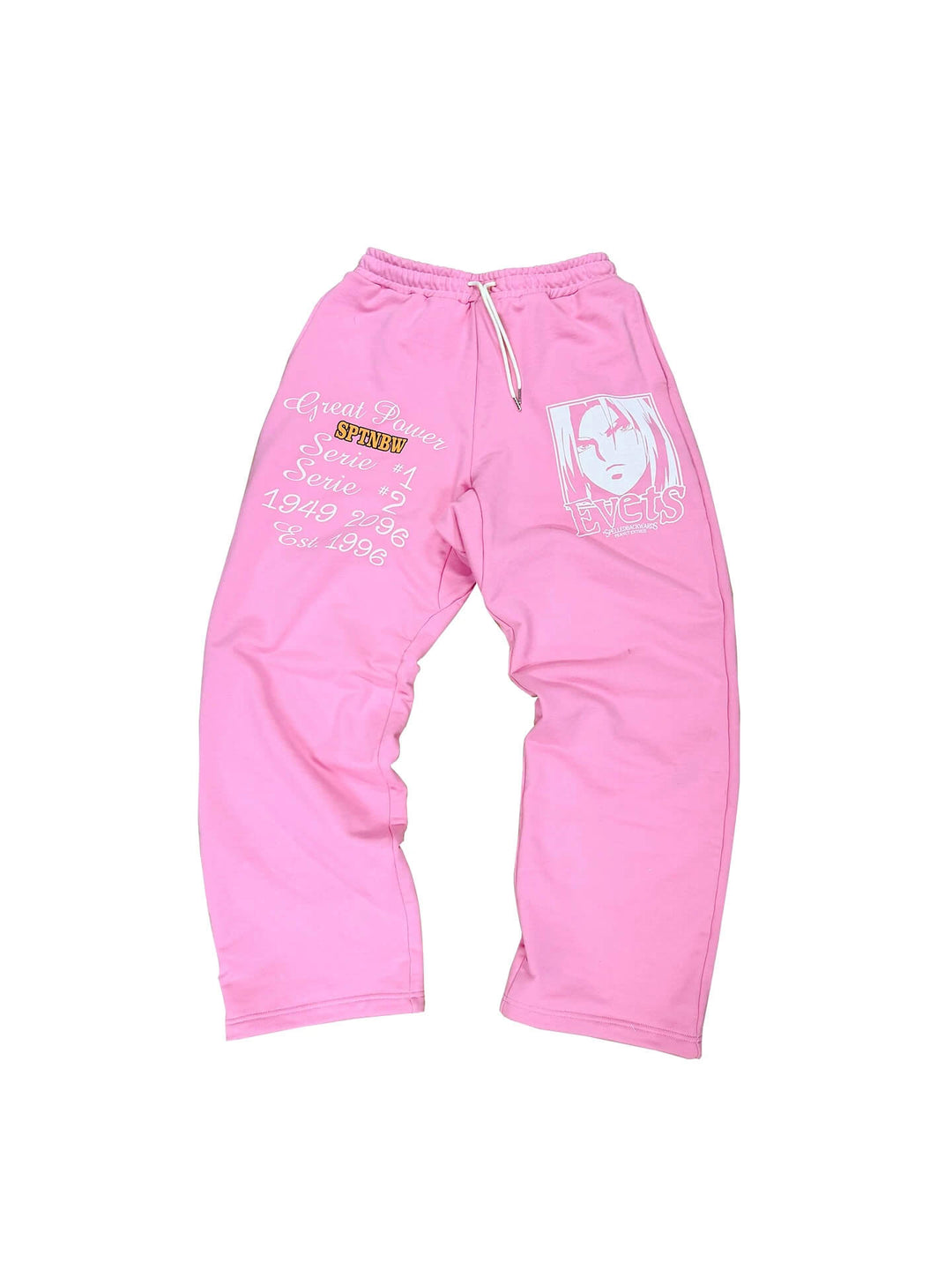 EVETS Anime Graphic Print Baggy Sweatpants | Face 3 Face