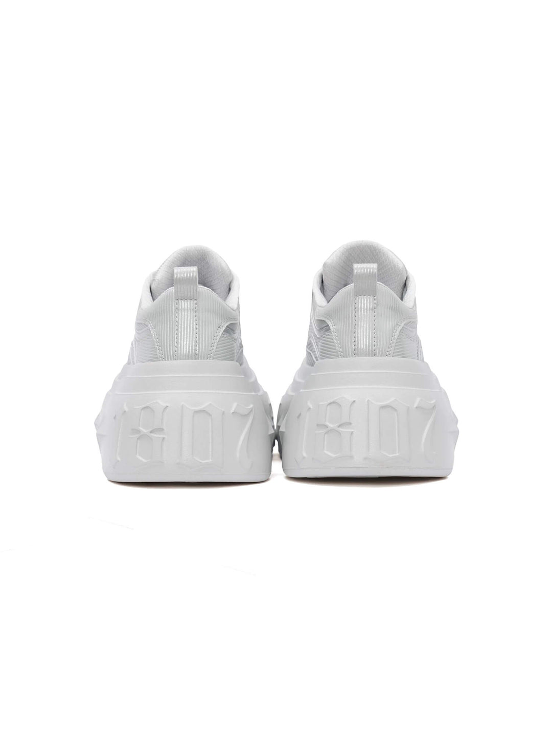 1807 INF-008 Gothic Lace Up Microfiber Leather Chunky Sneakers | Face 3 Face