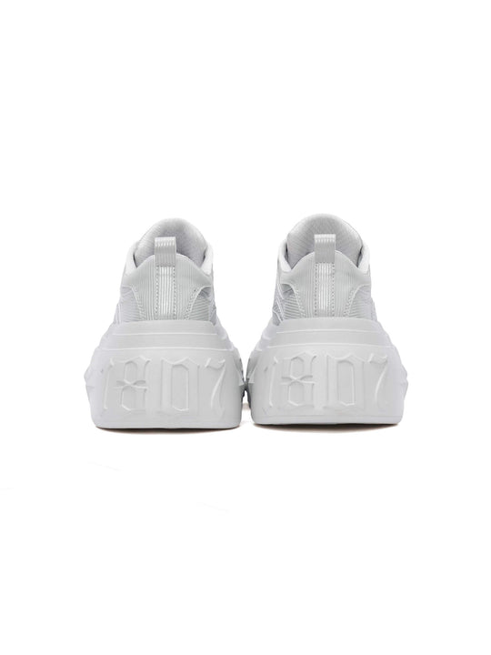 1807 INF-008 Gothic Lace Up Microfiber Leather Chunky Sneakers | Face 3 Face