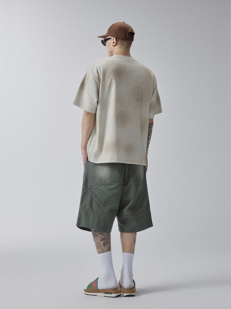 F2CE Washed Gradient Work Shorts | Face 3 Face