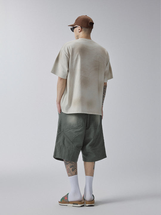 F2CE Washed Gradient Work Shorts | Face 3 Face